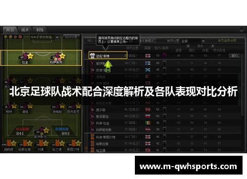 北京足球队战术配合深度解析及各队表现对比分析
